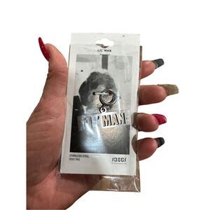JAECI silver LIL MAN dog tag-NWT